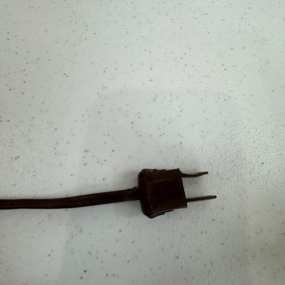 Underwriters Laboratories decorative Glass Table Lamp Knob Control Beige Vintage - Picture 13 of 13